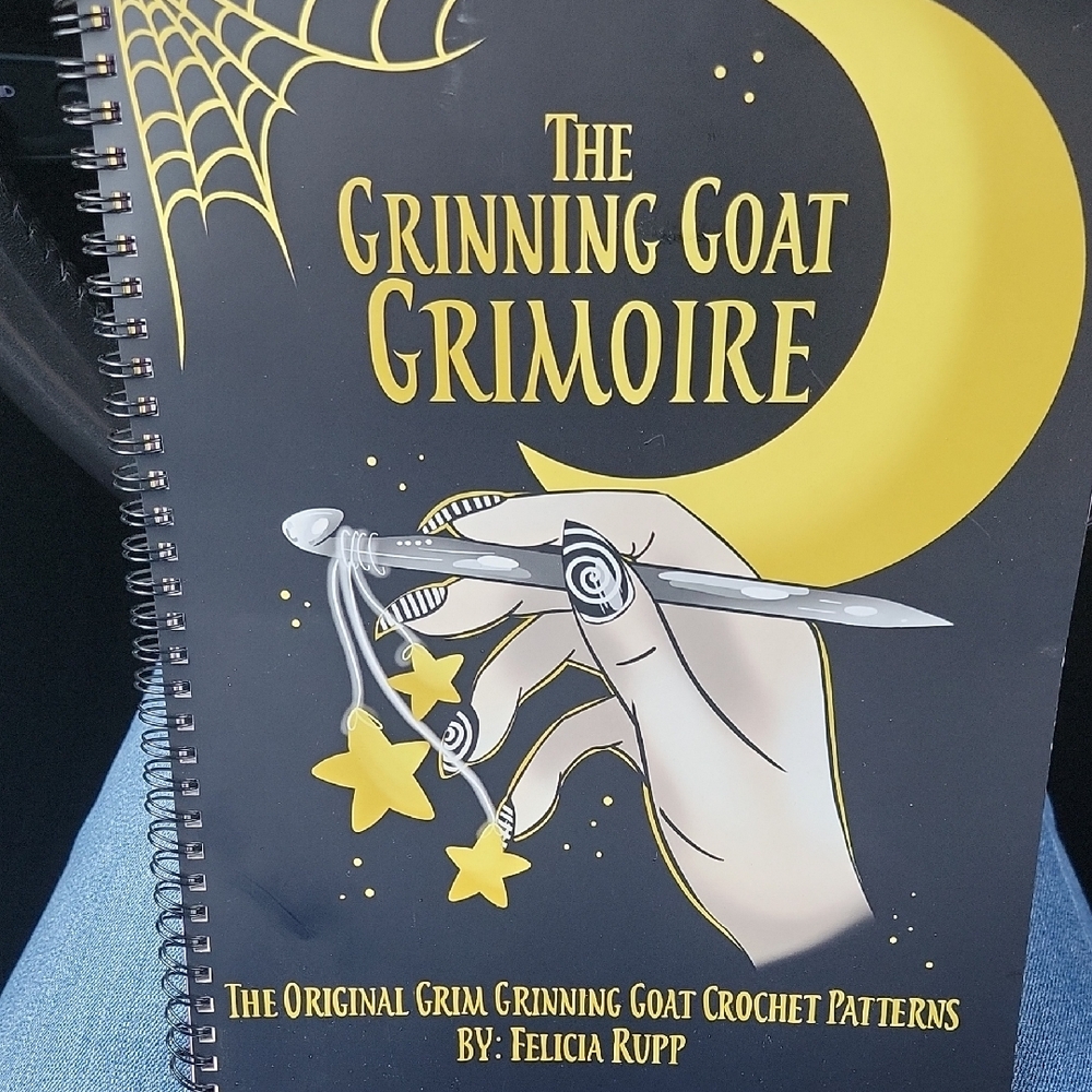 Black and Yellow Magical Goat Illustration